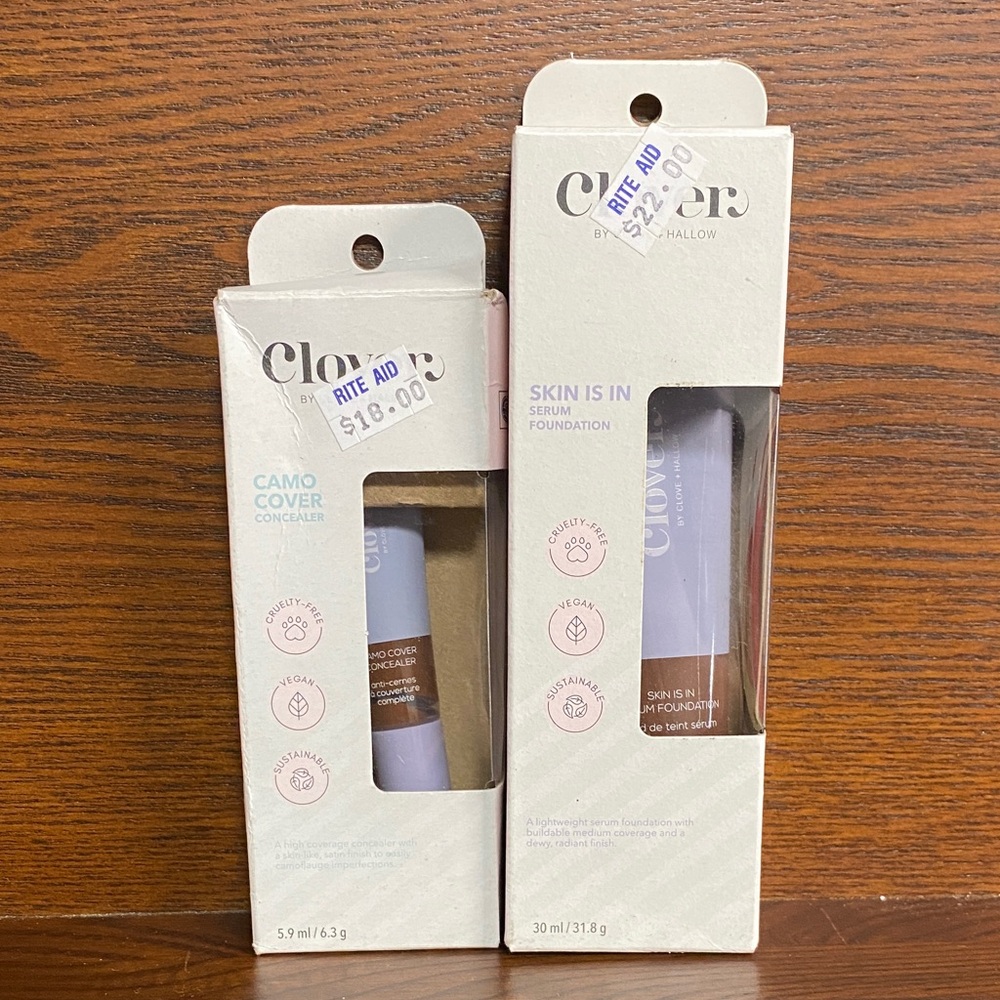 Clover + Hallow Concealer and Foundation Set